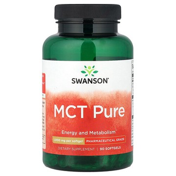 Swanson Vitamins, 全中鏈甘油三酯，1,000 微克，90 粒軟凝膠
