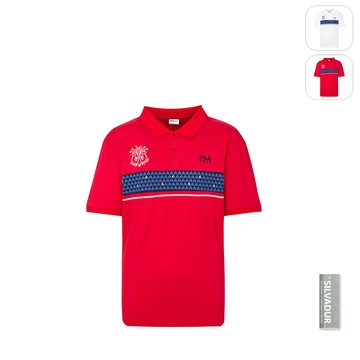 【FILA】男性 Golf 高爾夫 短袖POLO衫-紅色 1POZ-2116-RD
