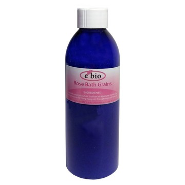 e'bio 玫瑰愛人精油泡澡 去角質浴鹽  200g  1瓶