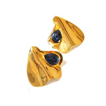 Yves Saint Laurent Robert Goossens 風格 古董 珊瑚造型 貝殼 垂墜 耳環