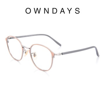 OWNDAYS Graph Belle系列 都會知性鈦金屬光學眼鏡 (GB1030B-1S C2)