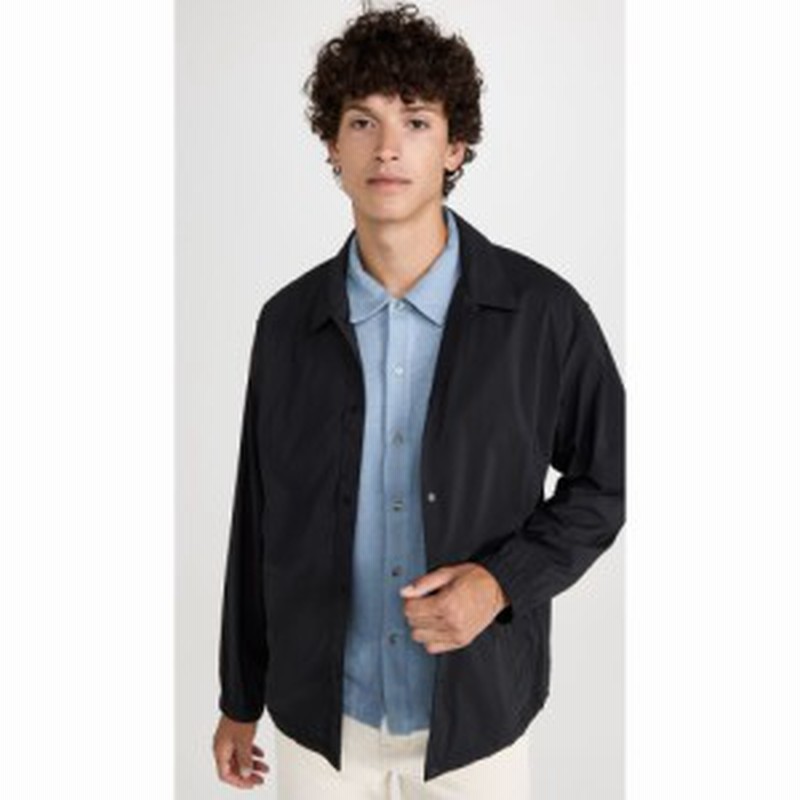 セオリー Theory メンズ ジャケット コーチジャケット アウター City Coach Jacket Black 通販 Lineポイント最大1 0 Get Lineショッピング