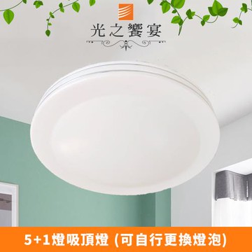 【光之饗宴】帕克 5+1 燈吸頂燈(壓克力)