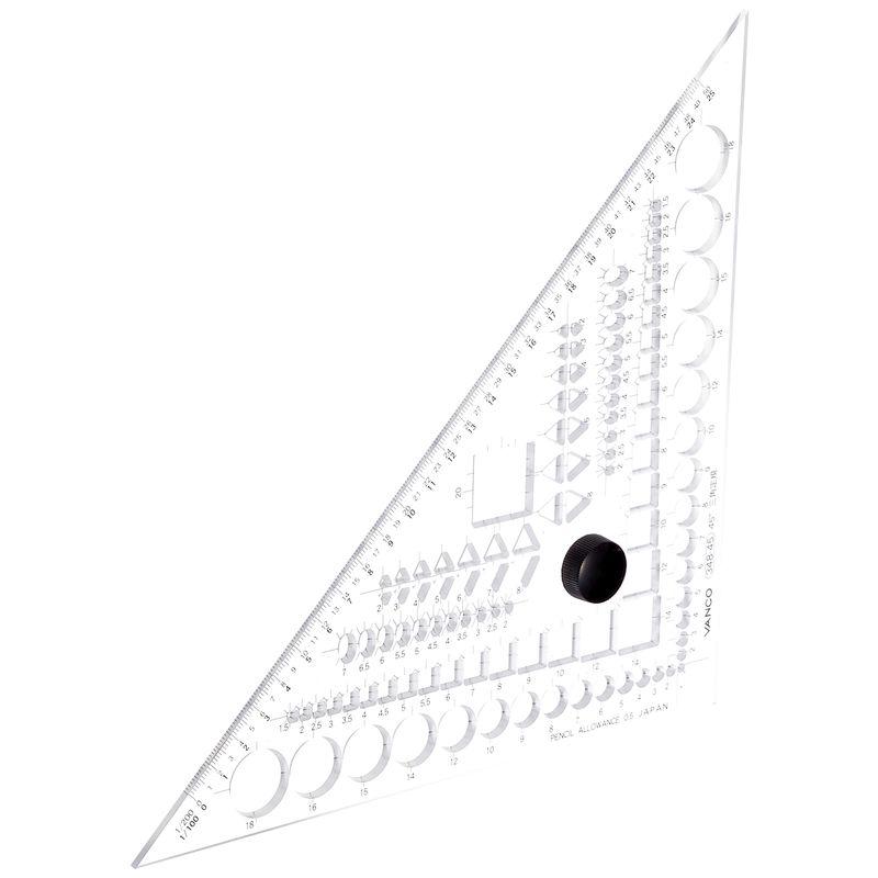 バンコ 三角定規45°テンプレートプラス