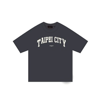 INNERSECT 三生萬物 城市限定 TAIPEI CITY 美式風格 短T 短袖上衣 休閒 米白色 碳灰色 男女 INN24FWTTE458