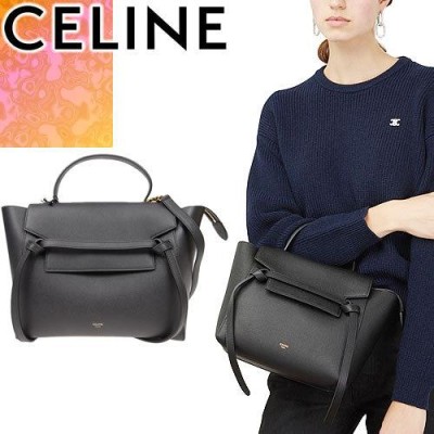 セリーヌ CELINE バッグ ハンドバッグ カーフレザー 本革 カバン 鞄 レディース イタリア製 ブラック
