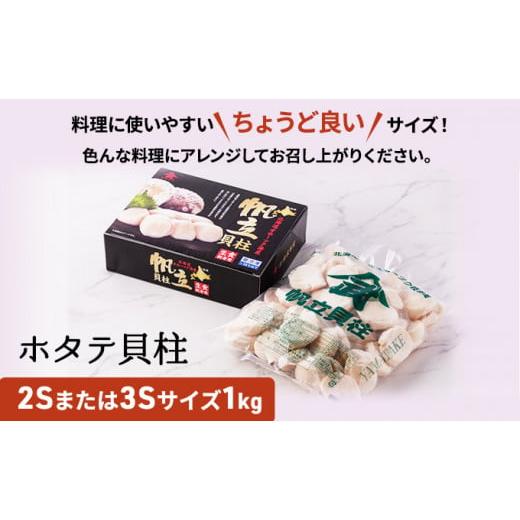 ふるさと納税 北海道 枝幸町 甘みたっぷり肉厚！大粒冷凍ほたて貝柱1kg 山武水産