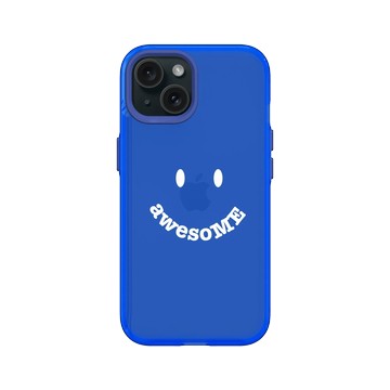 iPhone 15 Clear 激光藍 - Positive Vibes / 正好能量 - AwesoME