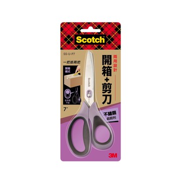[新品上市]本月熱銷推薦 滿額再折【史代新文具】3M SS-U-P7 7吋 不銹鋼開箱剪刀/美工刀 (二合一開箱剪刀/一剪兩用)