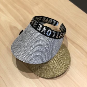 發箍空頂帽子女金色發卡無頂網紅ins草帽夏天防曬遮陽帽韓版百搭