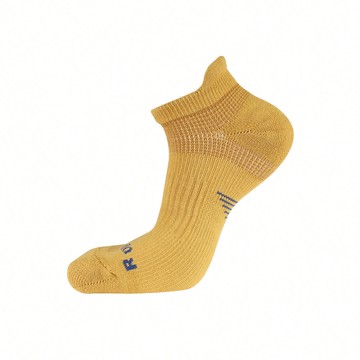 無縫抗菌足弓氣墊除臭襪-提耳款 - M芥末黃