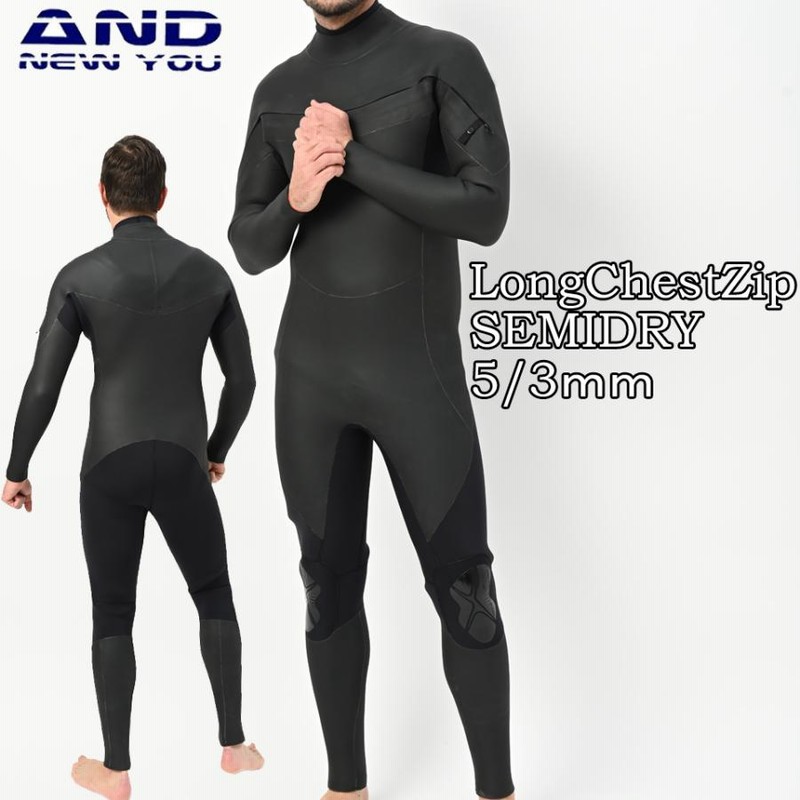 販売アウトレット RUSH WET SUITS 5mmセミドライフルスーツ ウェット