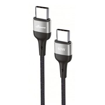 AponE Type-C TO Type-C 充電傳輸線 60W 大功率 20V/3A 480Mbps  1m  APC-C601B  1條