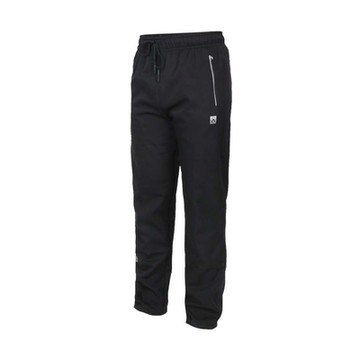 FIRESTAR 男彈性軟殼長褲-平織 保暖 刷毛 慢跑 休閒 反光 P1973-10 黑銀