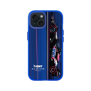 iPhone 15 Clear 激光藍 - Alpine - F1 BWT Alpine Formula One Team Car A524