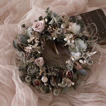 Flora Flower聖誕節-冬日祝福聖誕花圈