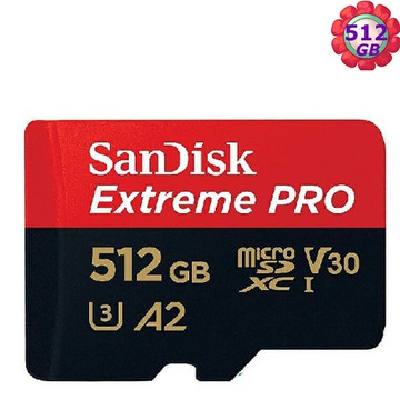 SanDisk 512GB 512G microSD【200MB/s Extreme Pro】microSDXC micro SD SDXC 4K U3 A2 V30手機記憶卡｜APP賺6%點數回饋