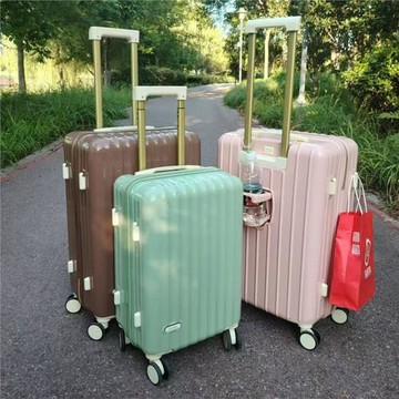出口跨境專供加厚PC拉桿箱多功能行李箱抗摔耐壓防爆拉鏈旅行箱包