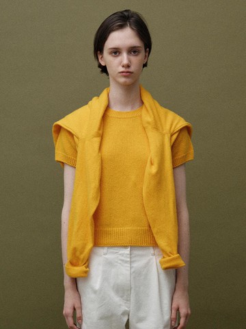 Puno Short Sleeve Knit (Amber)