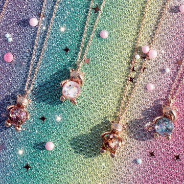 可愛的 Luvinbear 與出生雪球項鍊（12 種顏色）