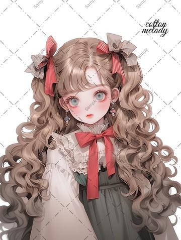 original sticker no.1155 人物貼紙 原創貼紙 人物貼紙 女孩貼紙 原創人物貼紙