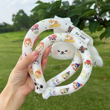 ✨免運 涼感圍脖 冰涼頸圈 涼感頸圈 涼感項圈 降溫頸圈  2026新款揹帶式漸變掛脖冰圈降溫神器涼