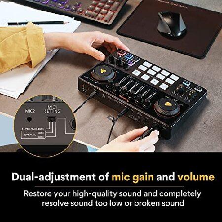 MAONO-MaonoCaster-Podcast Equipment Bundle for 2-includes All-in-one Audio Interface with Premium Mic Preamp, XLR Condenser Microphone, and 3.並行輸入