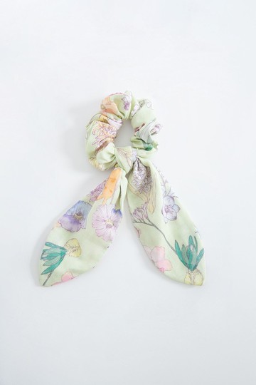 【波麗印花】兔兔耳大腸髮圈 天絲 夏綠蒂 手作布料