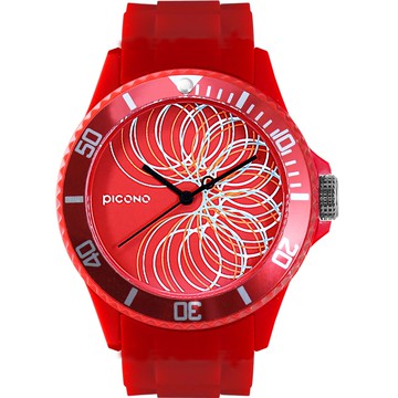 PICONO 普普馬戲團系列運動防水手錶 紅色 / BA-PP-06