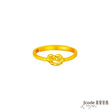 【J'code真愛密碼金飾】霞海城隍 結緣愛黃金戒指