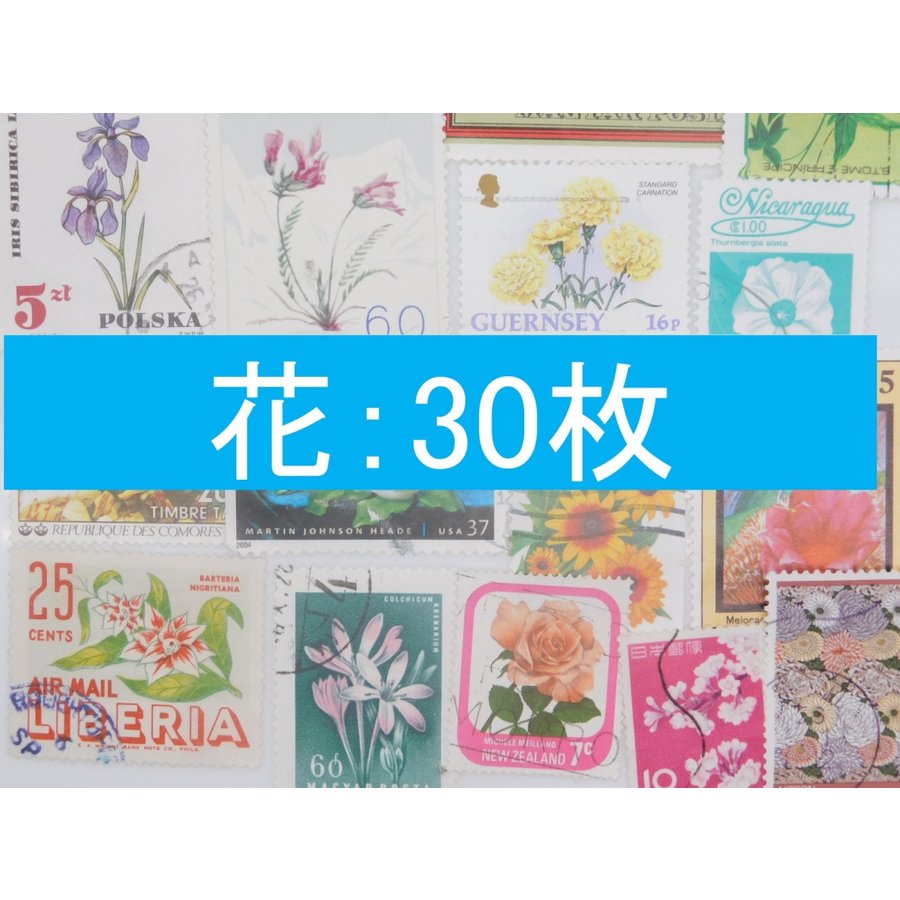 海外切手 外国切手 テーマ 花 ３０枚 使用済切手 トピカル アンティーク コラージュ 紙もの 通販 LINEポイント最大0.5%GET |  LINEショッピング