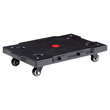 小麥購物 平板4輪小推車 2吋輪 L1250 黑色  1個  51 x 38 x 25cm