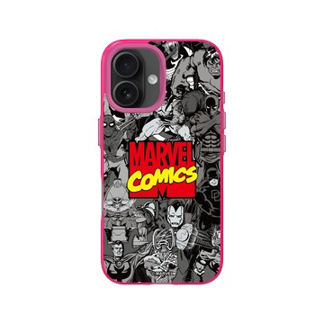 iPhone 16 Clear 粉漾桃 - 迪士尼-漫威 Marvel - 漫威英雄-漫畫標誌