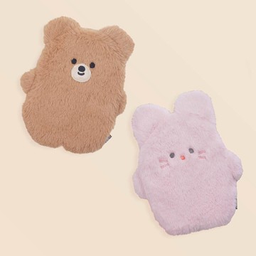 【兔年推薦】小丸先生(ころまるさん) 毛絨絨拉鍊收納包 / 兩款