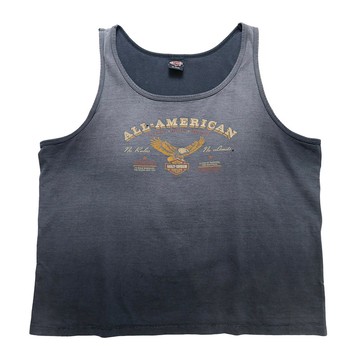 90s 美國製 Harley Sun Faded Tank Top 重度日曬坦克背心