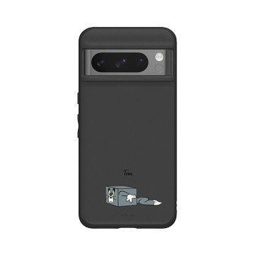 Pixel 8 Pro SolidSuit 黑 - 湯姆貓與傑利鼠 Tom and Jerry - 貼紙系列 - 方塊湯姆貓