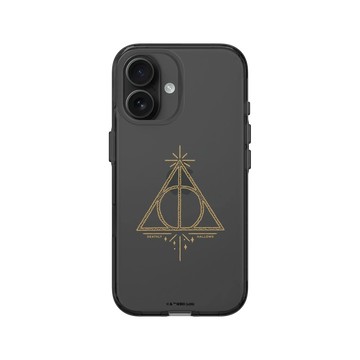 iPhone 16 Clear (相機按鈕) 酷墨灰 - 哈利波特 Harry Potter - 圖騰系列：死神的聖物