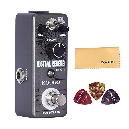 Koogo Reverb Pedal Ocean Verb Effect Pedals For Electric Guitar Bass Wide Adjustable Range Modes