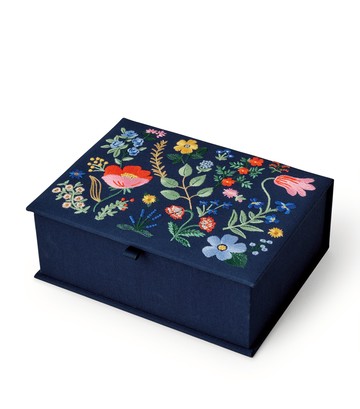Rifle Paper Co. Large Embroidered Keepsake Box