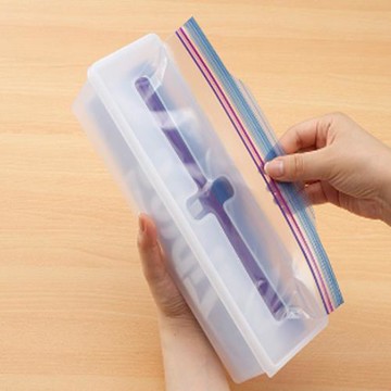 日本進口十字盒保鮮袋垃圾袋吸管抽屜整理盒手套保鮮膜帶蓋收納盒
