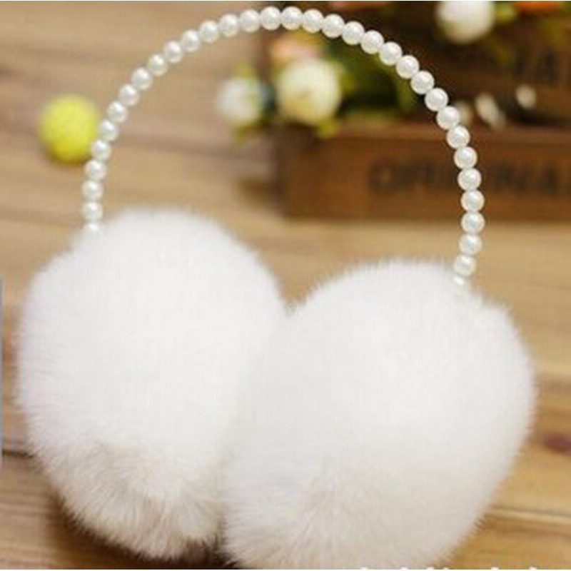 即納 あったか 可愛い 真珠飾り ふわふわ フェイクファー 防寒 イヤーマフラー 耳あて 通販 Lineポイント最大1 0 Get Lineショッピング