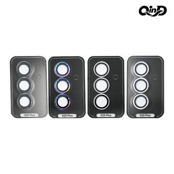 QinD SAMSUNG 三星 Galaxy S25+ 鷹眼鏡頭保護貼(黑色)