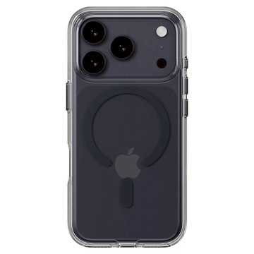 MAGEASY Bright M 超軍規不發黃透明殼  iPhone 17 PRO  午夜磁圈 透明色 + 黑色