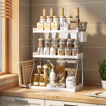 廚房調料置物架筷子刀架多功能臺面調味家用收納架用品不銹鋼架子