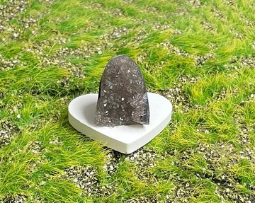 天然小迷你滿天星茶褐色招財手彩晶鎮 聚集正向能量