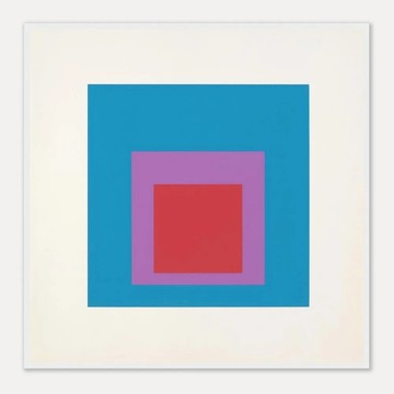 Homage to the Square(Solar Resonance)| Josef Albers - 霧金鋁框-大尺寸