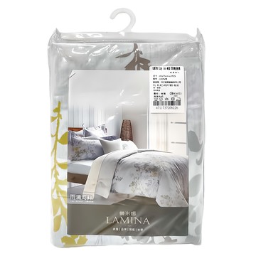 LAMINA 樂米娜 200織精梳棉枕套2件組  1組  Cozy inn 雨露 白色  75 x 45cm