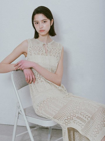 Metallic Knit One-piece_Gold