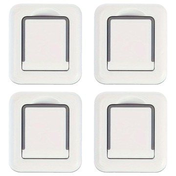 FaSoLa 免打孔寶貝門窗安全檔鎖 白色 ABS TPR 3M膠  4個