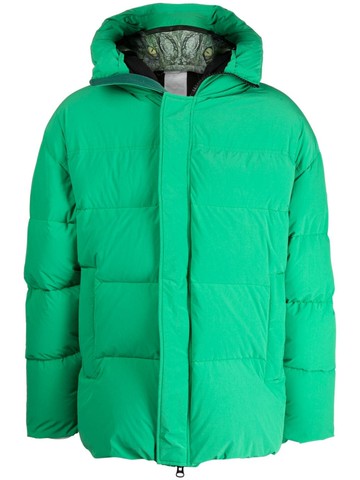 Doublet - padded animal motif-hoodie jacket - men - Polyester/Nylon - M - Green